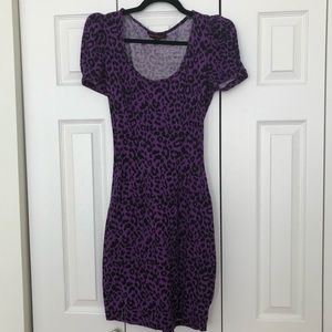 Betsy Johnson leopard sweater dress